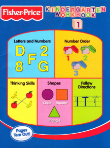 Fisher-Price Kindergarten Worbook 1