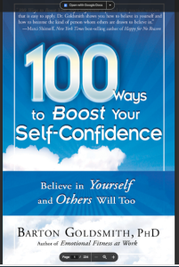 100 WAYS TO BOOST YOUR SELF CONFIDENCE