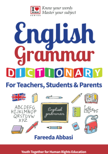 English grammar dictionary for teachers students parents