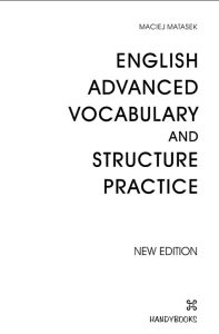 New Edition of English Advanced Vocabulary and Structure Practice
