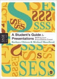 A Student’s Guide to Presentations