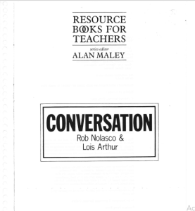 Conversation (Resource Books for Teachers