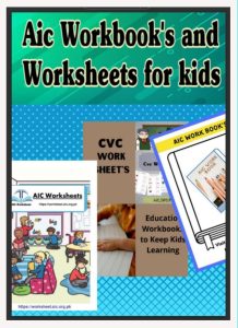 Aic Workbook and Worksheet for kids